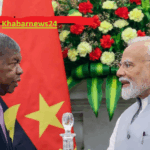 Modi with the President of Angola