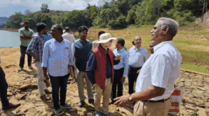 Supervising Committee inspecting the Dam
